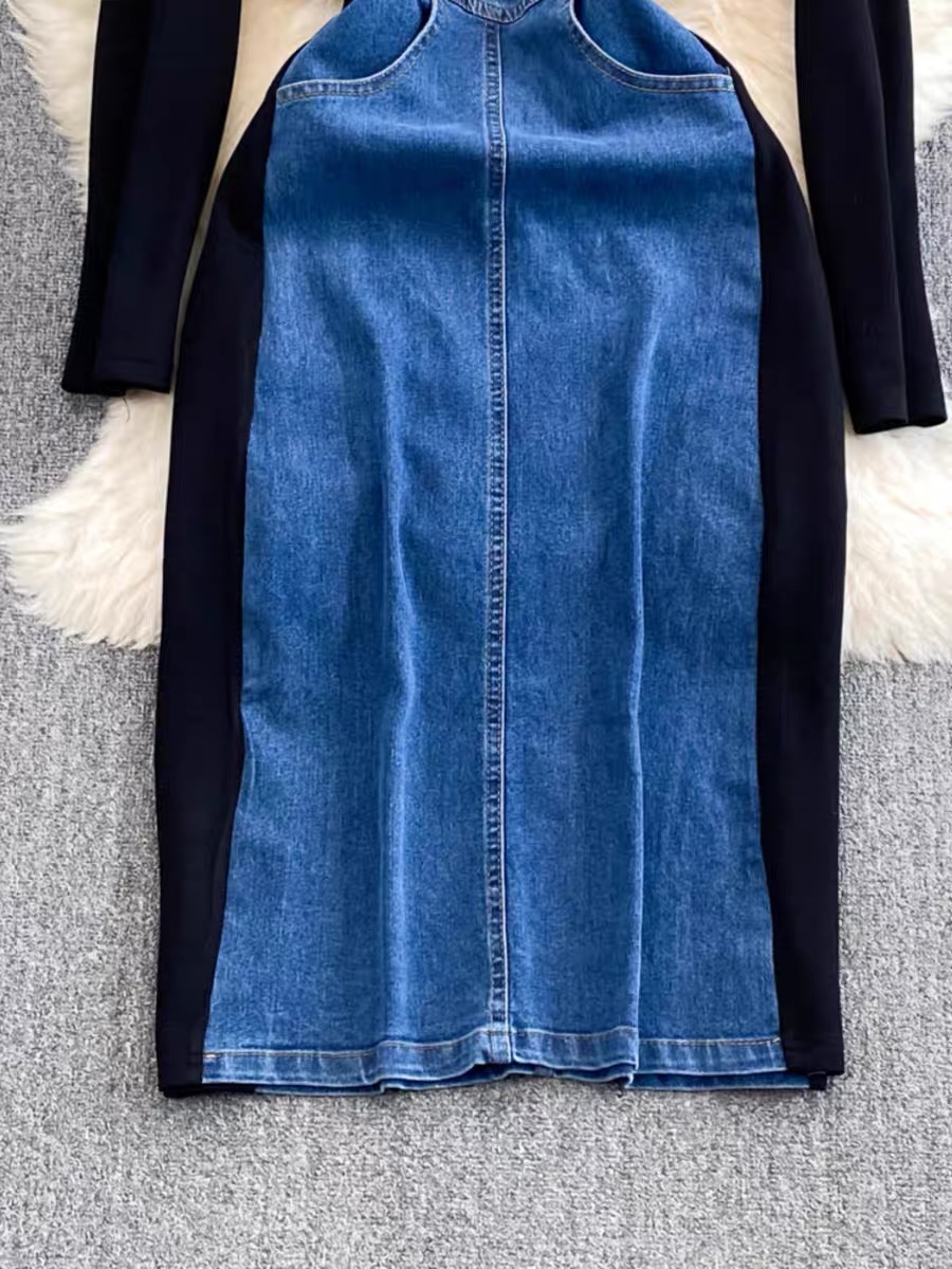 Gimme some love denim dress DBC11 images